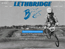 Tablet Screenshot of lethbridgebmx.com